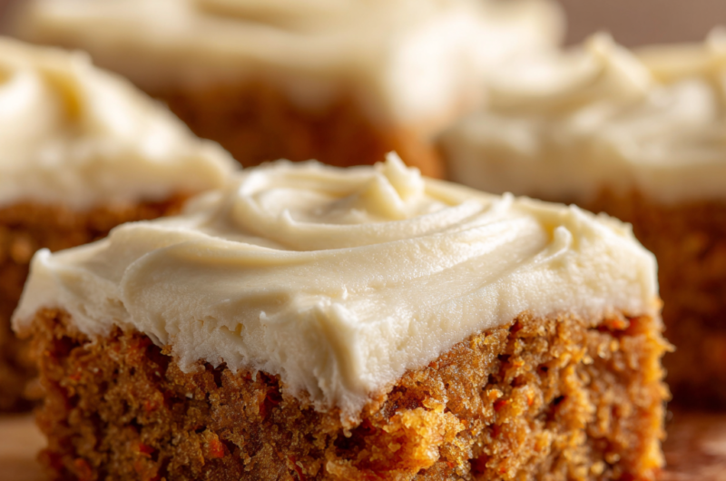 Carrot Cake Bars with Cream Cheese | Irresistibly Moist & Easy Treat