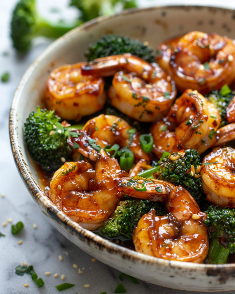 High-Protein Honey Garlic Shrimp