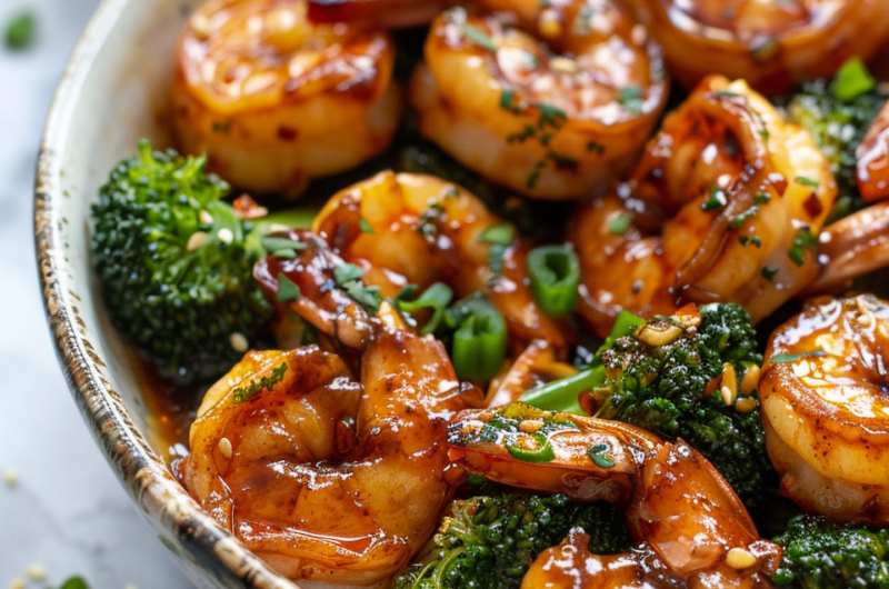 High-Protein Honey Garlic Shrimp