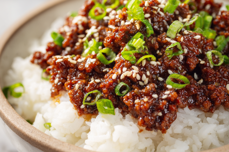 Korean Ground Beef Bowl