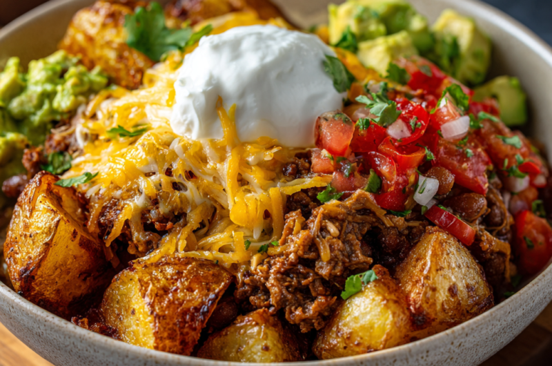 Loaded Potato Taco Bowl