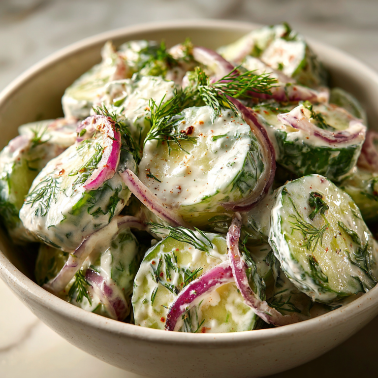 Cucumber Dill Salad | Refreshing, Creamy & Easy Summer Favorite