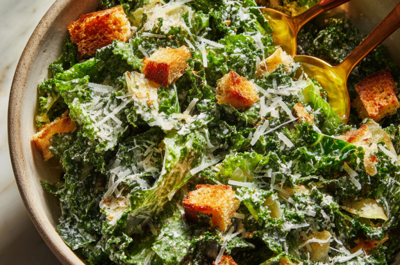 Lemon Parm Kale Salad | Fresh, Zesty & Irresistibly Easy