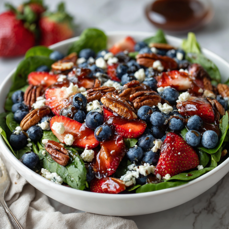 30-Minute Strawberry Spinach Salad | Fresh, Vibrant & Irresistible