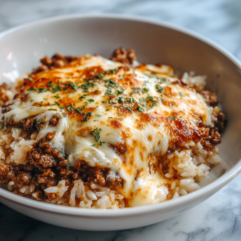 Crispy Cheesy Beef Rice Is an Easy High-Protein Dinner