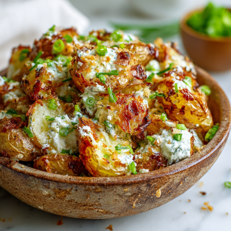 Crispy Smashed Potato Salad | Crunchy & BBQ Side Dish