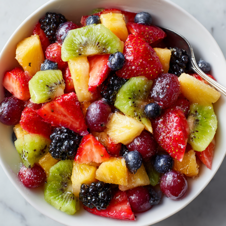 Fruit Salad with Honey Lime Dressing | Fresh & Irresistibly Zesty