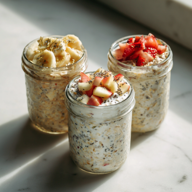 High-Protein Overnight Oats | Creamy 40g Protein Power Breakfast