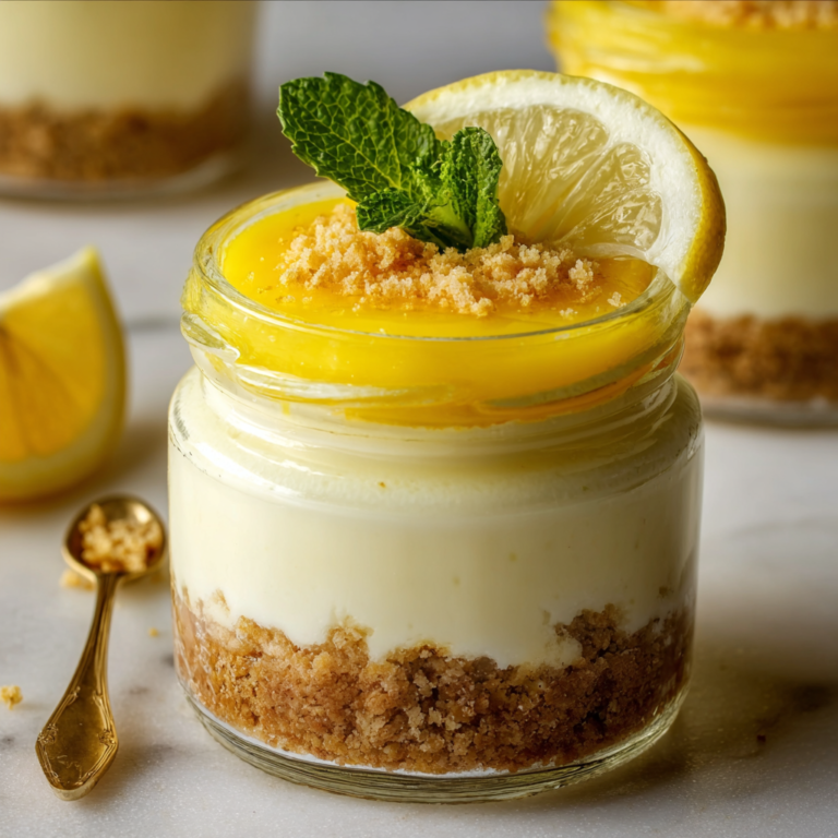 No-Bake Lemon Cream Cheesecake Cups