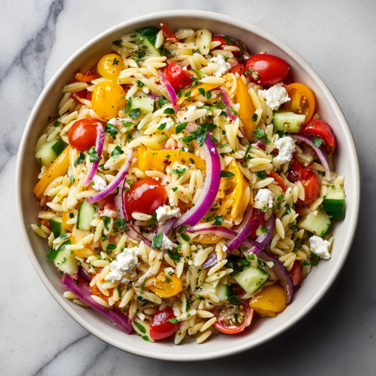 Orzo Salad Recipe | Fresh, Colorful & Irresistibly Easy